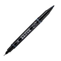 得力（deli） S571 小双头记号笔彩色套装 12色 (单位:盒)