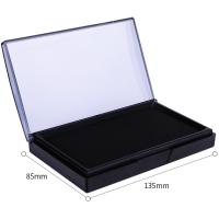 得力（deli） 9864 方形快干印台 138mm*88mm(单位：个) 黑色