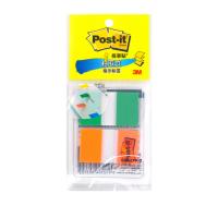 3M 680-2PK-2 透明塑料 指示标签 25*44mm*2  (单位：包 )绿色、橙色