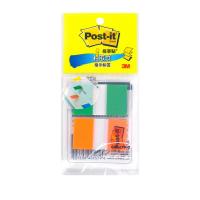 3M 680-2PK-2 透明塑料 指示标签 25*44mm*2  (单位：包 )绿色、橙色