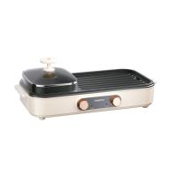 龙的（longde） LD-KK1513 涮烤一体多功能锅 1500W 白色（单位：台）