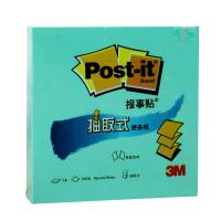 3M R330P-BG 抽取式报事贴 76*76mm  (单位：本 )蓝绿色