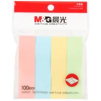 晨光（M&G） YS-13 便利贴  76*19mm 100张/条 4条/包 （单位:包） 绿/粉/蓝/黄