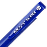 得力（deli） 6506 按压式圆珠笔 0.7mm 蓝色 60支/盒   (单位:盒)