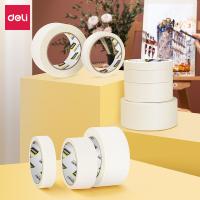 得力（deli） 30668 美纹纸胶带 20mm*50y*145um 3卷/筒（单位：筒）白色（微黄）