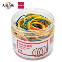 得力（deli） 3219 橡皮筋 50g 彩色 (单位:筒)