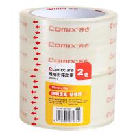 齐心（COMIX） JT5506-2 封箱胶带 55mm*60y*50um 2卷 透明色 (单位:筒)