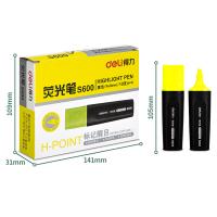 得力（deli） S600 黄色荧光笔 10支/盒 （单位:盒） 黄色