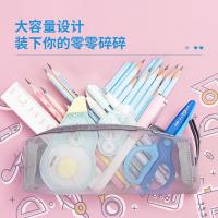 得力（deli） 66747 笔袋 215*55*55mm 灰色 (单位:只)