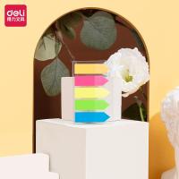 得力（deli） 9064 荧光膜指示标签5色装 43*12mm箭头款 100张/本 五色     (单位:本)