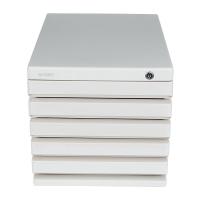 晨光（M&G） ADM95298 五层带锁文件柜 266*360*255MM  (单位：台 )灰色