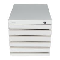 晨光（M&G） ADM95298 五层带锁文件柜 266*360*255MM  (单位：台 )灰色