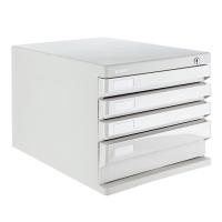 晨光（M&G） ADM95297 4层带锁桌面文件柜 266*360*255mm （单位:个） 灰色