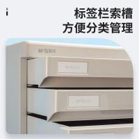 晨光（M&G） ADM95297 4层带锁桌面文件柜 266*360*255mm （单位:个） 灰色