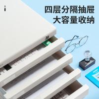 晨光（M&G） ADM95297 4层带锁桌面文件柜 266*360*255mm （单位:个） 灰色