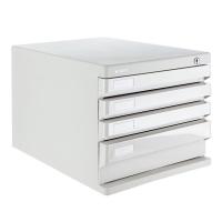 晨光（M&G） ADM95297 4层带锁桌面文件柜 266*360*255mm （单位:个） 灰色