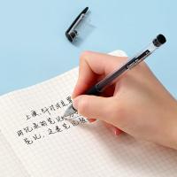 齐心（COMIX） A1 软护手拔帽中性笔 子弹头 0.5mm 12支/盒(单位：盒) 新老包装随机 蓝色