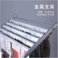 得力（deli）  9302 报刊架 635*360*875mm (单位:个) 灰色