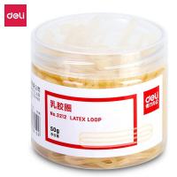 得力（deli） 3212 橡皮筋 50g (单位：筒) 白色