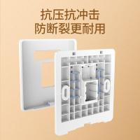 绿联（UGREEN） 86型网络面板 NW144 86mm*86mm 5个/包 (单位:包) 象牙白