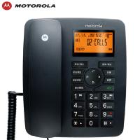 摩托罗拉（Motorola） CT111C 录音电话机 智能插TF扩展卡 黑色 固定座机 办公家用 (单位:部)