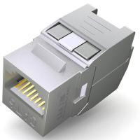 山泽（SAMZHE） WPB-016 RJ45网络模块 六类屏蔽  (单位：个) 金属原色