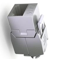 山泽（SAMZHE） WPB-016 RJ45网络模块 六类屏蔽  (单位：个) 金属原色
