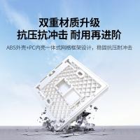 绿联（UGREEN）80180网线网口网络面板 通用超五/六/七类模块加厚86型面板 适用电话电脑房间网络插座 单口1个装 （单位：个）