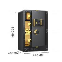 臻远 ZY50212024 全钢保险柜黑色指纹款 800*440*400mm（单位：台）黑色