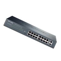 普联（TP-LINK）TL-SL1218MP 千兆上联PoE交换机 16FE（PoE）2GE 294mm*180mm*44mm（单位：个）深灰色