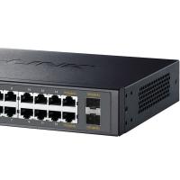 普联（TP-LINK）TL-SG2218P 全千兆Web网管PoE交换机/16GE（PoE）+2SFP 294mm*180mm*44mm（单位：个）深灰色