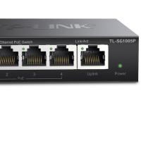 普联（TP-LINK） TL-SG1005P 交换机 5口千兆4口POE非网管PoE交换机 (单位：个) 黑