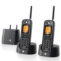 摩托罗拉（Motorola） O202C 无绳电话机 子母机套装 1.8英寸  (单位：套 )黑色