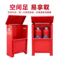 百舸 干粉灭火器箱子 消防应急箱 4KGx2 红色（单位：个）