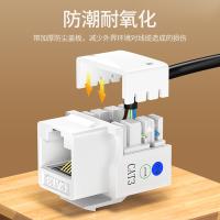 绿联（UGREEN）80184 电话语音模块 CAT3电话线面板模块 RJ11镀金4芯电话通信插座 电话线连接器 单个装（单位：个）