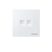 绿联（UGREEN）  80182 网线网络面板 双口 网络/电话 86面板（单位： 个） 白色