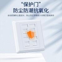 山泽（SAMZHE） WAN-14 电脑插座网口网络面板 单口、双口、四口 （单位：个) 象牙白