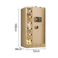 臻远 ZY-SY-275 全钢实心指纹款保险柜 52*48*100cm（单位：台）金色