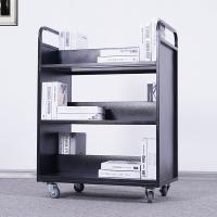 臻远 ZY5052297 档案室手推车 3层W型推车 70*45*110cm（单位：个）黑色