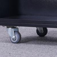 臻远 ZY5052297 档案室手推车 3层W型推车 70*45*110cm（单位：个）黑色