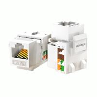 绿联（UGREEN）80176 超五类网络模块 CAT5e网络信息面板连接器 RJ45电脑网线插座连接头直通头 单个装（单位：个）