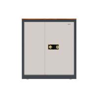 国保（Guub）Z168-V1 半截双门指纹保密柜   H980*W900*D430mm  （单位：个） 米白色+藏蓝色