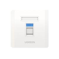 绿联（UGREEN） NW144 网线网口面板 86*86mm  (单位：个 )白色