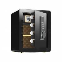 臻远 ZY40618090 保险柜 小型保险柜密码保险箱全钢防盗电子密码款 38*31*45cm（单位：台）黑色