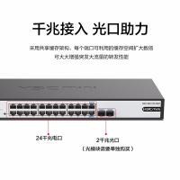 华三（H3C） S1224F 光电混合机架式交换机 24电口+2光口 珍珠灰（单位：台）