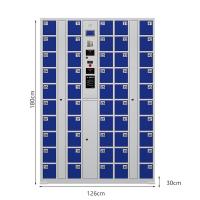 臻远 ZY5071415 文件保密柜 126*30*180cm 蓝色 50门手机柜条码系统 (单位:台)