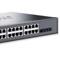 普联（TP-LINK） TL-SG5428 三层全网管交换机 24+4口全千兆 灰黑色 (单位:台)