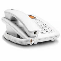 摩托罗拉（Motorola） CT111C 录音电话机 智能插TF扩展卡 白色 固定座机 办公家用 (单位:部)