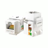 绿联（UGREEN）80178 六类千兆网络模块 CAT6网络信息面板 RJ45电脑网线插座连接头直通头 单个装（单位：个）