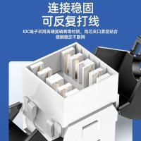 山泽（SAMZHE） WMD-006 六类非屏蔽免打模块 16.3*32mm  (单位：个) 黑白色